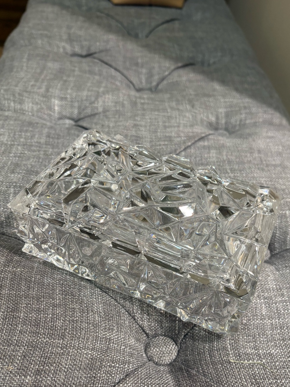 Vintage Tiffany & Co. Rock Cut Crystal Jewlery Box
Excellent Condition - Picture 6 of 13
